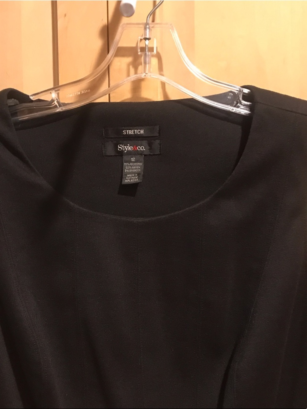 Style & Co. Black Sleeveless Midi Dress - Picture 3 of 5